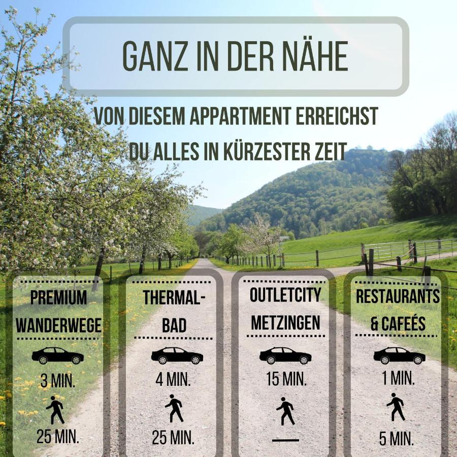 Moderne, Helle 1 Zimmer-Wohnung In Citylage Bad Urach Exteriér fotografie